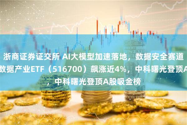浙商证券证交所 AI大模型加速落地，数据安全赛道爆发！大数据产业ETF（516700）飙涨近4%，中科曙光登顶A股吸金榜